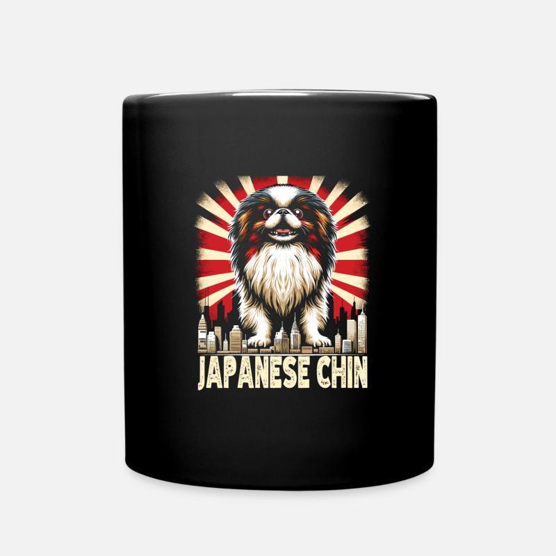 Japan Chin - Tasse einfarbig - Schwarz