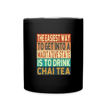 Chai - Tasse einfarbig - Schwarz - Vorne