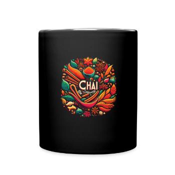 Chai - Tasse einfarbig - Schwarz - Vorne