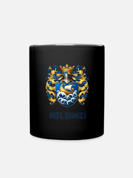 Helsinki - Tasse einfarbig - Schwarz