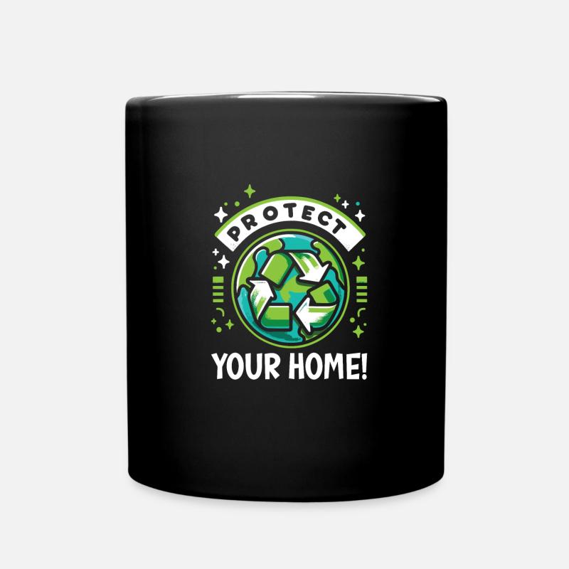 Umweltschutz - Tasse einfarbig - Schwarz