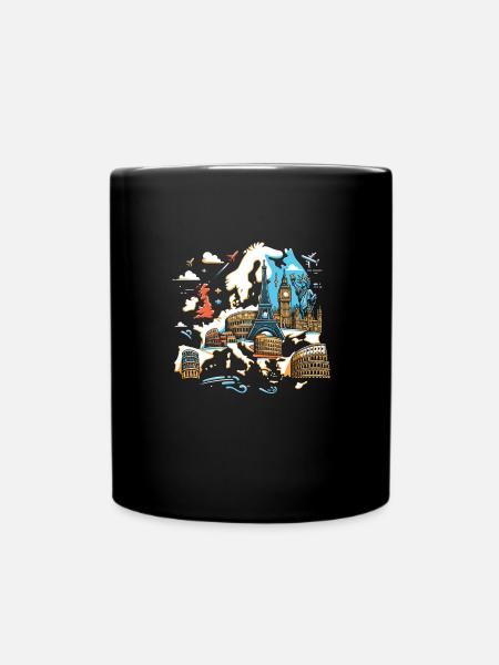 Urlaub - Tasse einfarbig - Schwarz
