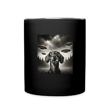 Teckel - Mug uni - noir - Devant