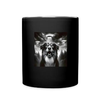 Australien Shepard - Tasse einfarbig - Schwarz - Vorne