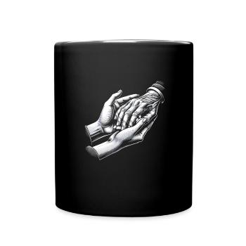 Altenpflegerin - Tasse einfarbig - Schwarz - Vorne