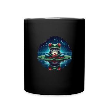 Grenouille - Mug uni - noir - Devant