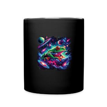 Grenouille - Mug uni - noir - Devant