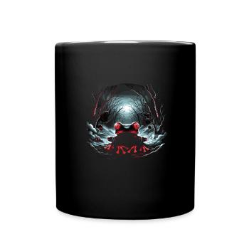 Frosch - Tasse einfarbig - Schwarz - Vorne