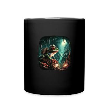 Grenouille - Mug uni - noir - Devant
