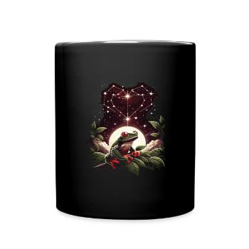 Grenouille - Mug uni - noir - Devant