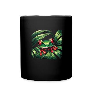 Grenouille - Mug uni - noir - Devant