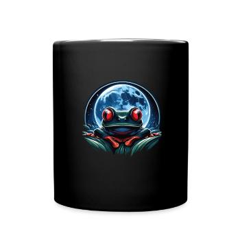Frosch - Tasse einfarbig - Schwarz - Vorne