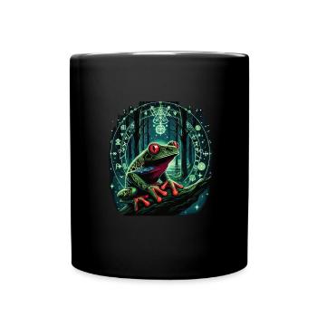Grenouille - Mug uni - noir - Devant
