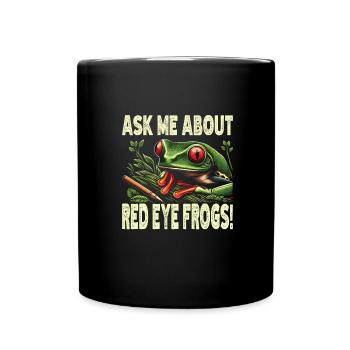 Grenouille - Mug uni - noir - Devant