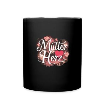 Muttertag - Tasse einfarbig - Schwarz - Vorne