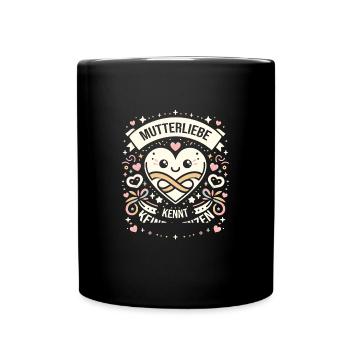 Muttertag - Tasse einfarbig - Schwarz - Vorne