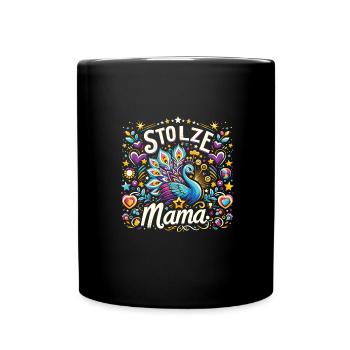 Fête des mères - Mug uni - noir - Devant