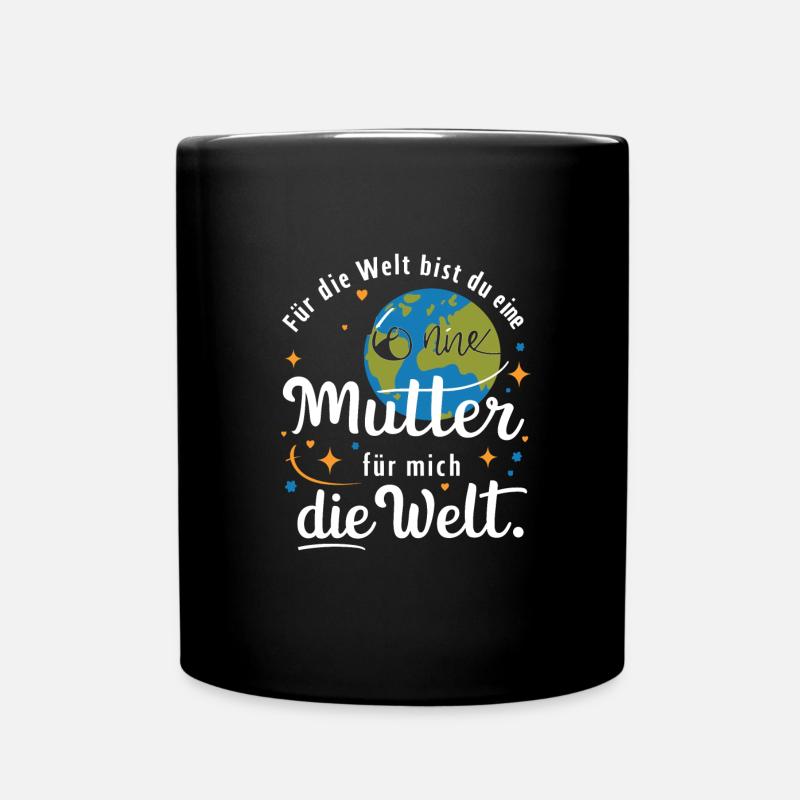 Muttertag - Tasse einfarbig - Schwarz