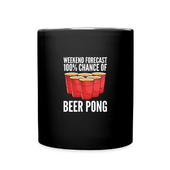 Beer Pong Beer Pong - Full Colour Mug - black - Front