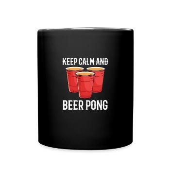 Beer Pong Beer Pong - Full Colour Mug - black - Front
