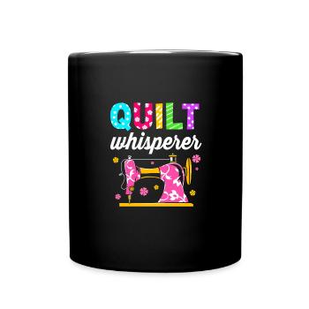 Couturière à la machine à coudre - Mug uni - noir - Devant