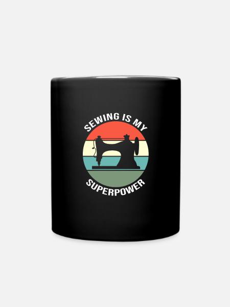 Couturière à la machine à coudre - Mug uni - noir