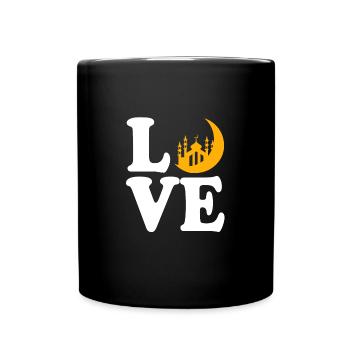Muslim Islam Moslem Muslima Eid Mubarak - Full Colour Mug - black - Front