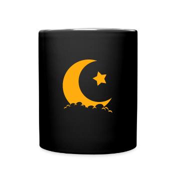 Muslim Islam Moslem Muslima Eid Mubarak - Tasse einfarbig - Schwarz - Vorne