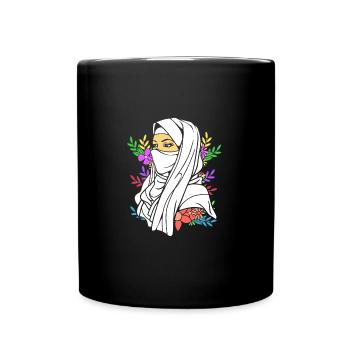 Muslim Islam Moslem Muslima Eid Mubarak - Tasse einfarbig - Schwarz - Vorne