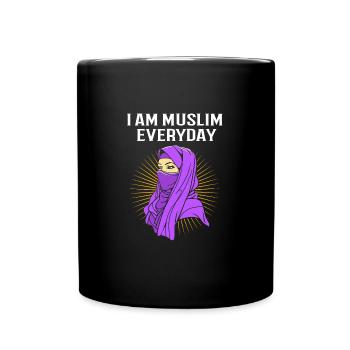 Muslim Islam Moslem Muslima Eid Mubarak - Tasse einfarbig - Schwarz - Vorne