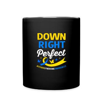 Down Syndrom Trisomie 21 - Tasse einfarbig - Schwarz - Vorne