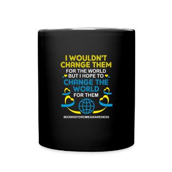 Down Syndrom - Tasse einfarbig - Schwarz - Vorne