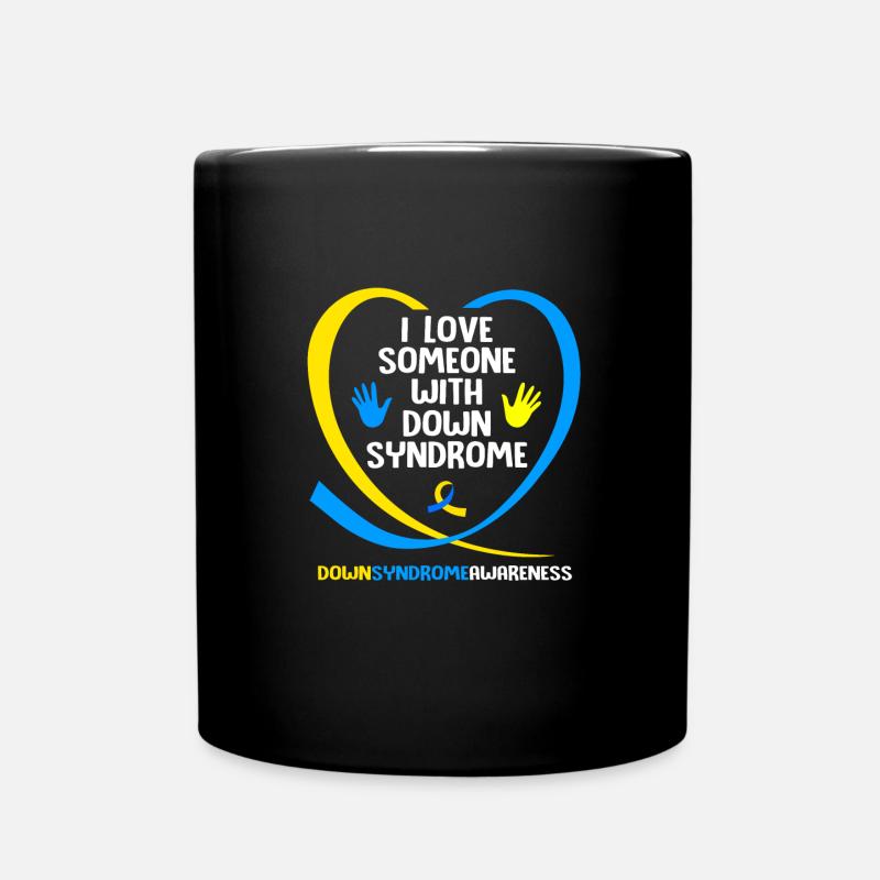 Down Syndrom T21 Chromosom Trisomie - Tasse einfarbig - Schwarz