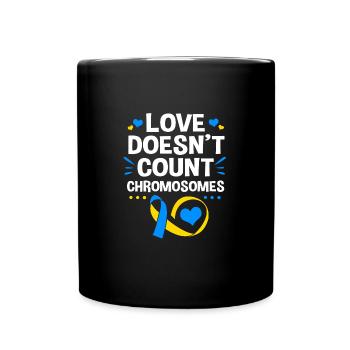 Down Syndrom - Tasse einfarbig - Schwarz - Vorne