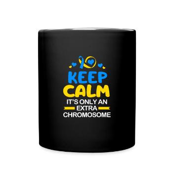 Down Syndrom - Tasse einfarbig - Schwarz - Vorne