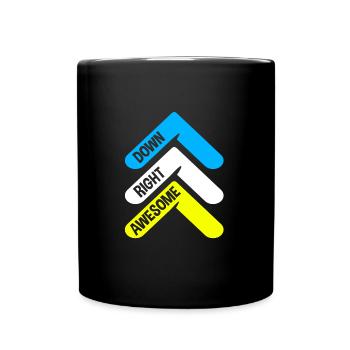 Down Syndrom - Tasse einfarbig - Schwarz - Vorne