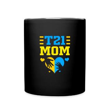 Down Syndrom - Tasse einfarbig - Schwarz - Vorne
