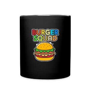Burger au fromage - Mug uni - noir - Devant
