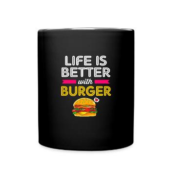 Cheeseburger - Mug uni - noir - Devant