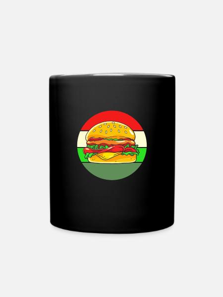 Cheeseburger - Tasse einfarbig - Schwarz