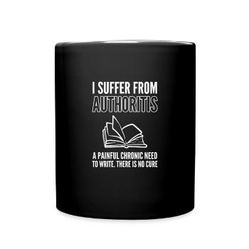Author - Full Colour Mug - black - Front