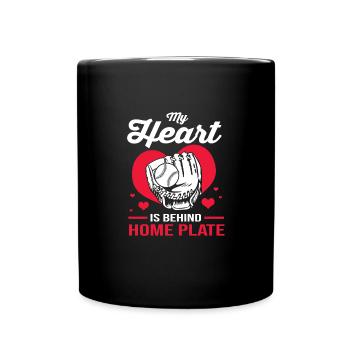 Baseball - Full Colour Mug - black - Front