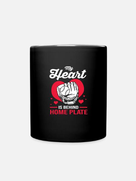 Baseball - Tasse einfarbig - Schwarz