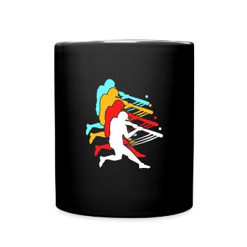 Baseball - Tasse einfarbig - Schwarz - Vorne