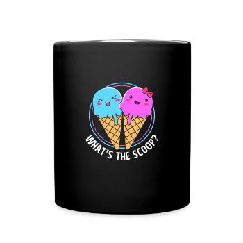 Gender Reveal Babyshower - Full Colour Mug - black - Front