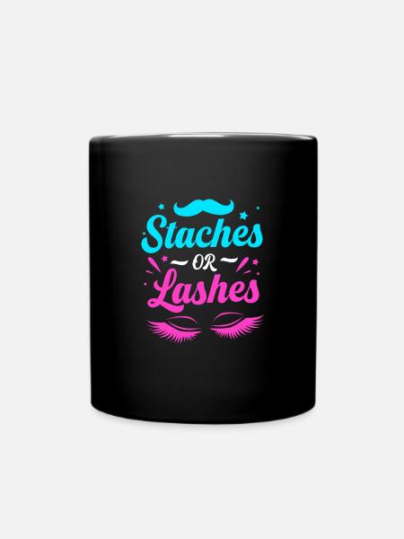 Gender Reveal Babyshower - Tasse einfarbig - Schwarz