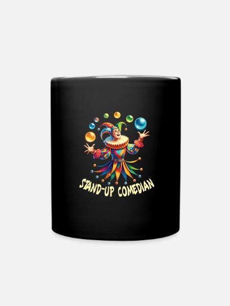 Mittelalter Markt - Tasse einfarbig - Schwarz