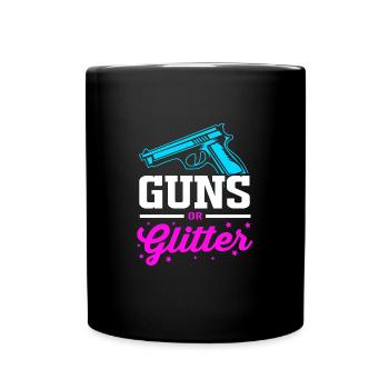 Gender Reveal Babyshower - Full Colour Mug - black - Front