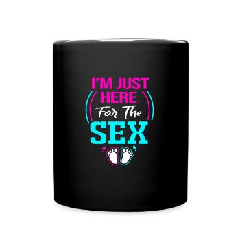 Gender Reveal - Tasse einfarbig - Schwarz - Vorne