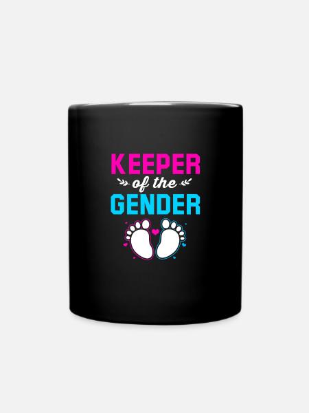 Gender Reveal Babyshower - Tasse einfarbig - Schwarz